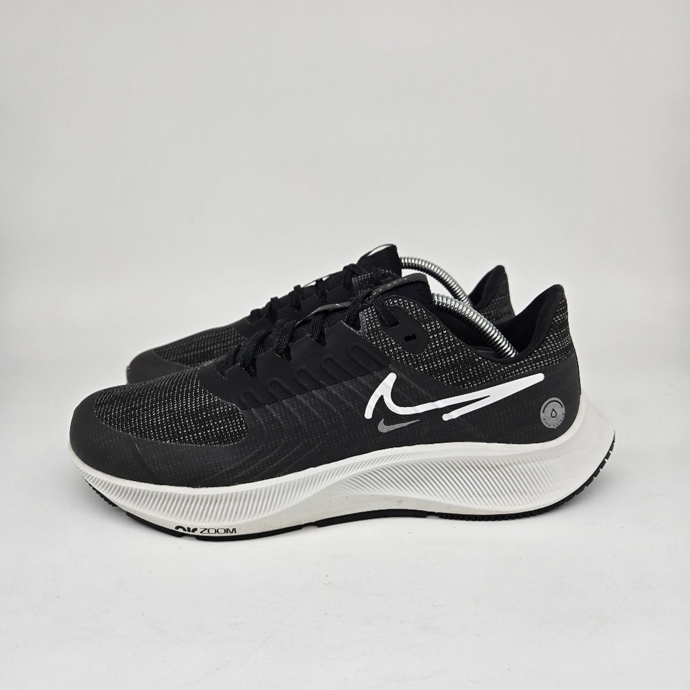 Nike Air Zoom Pegasus 38 Shield Black Platinum Women's Running Shoes Size 9.5